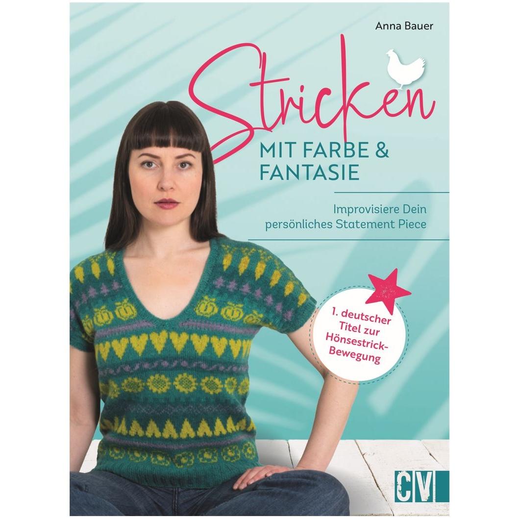 Thumbnail - Stricken mit Farbe und Phantasie, Ratgeber von Anna Bauer