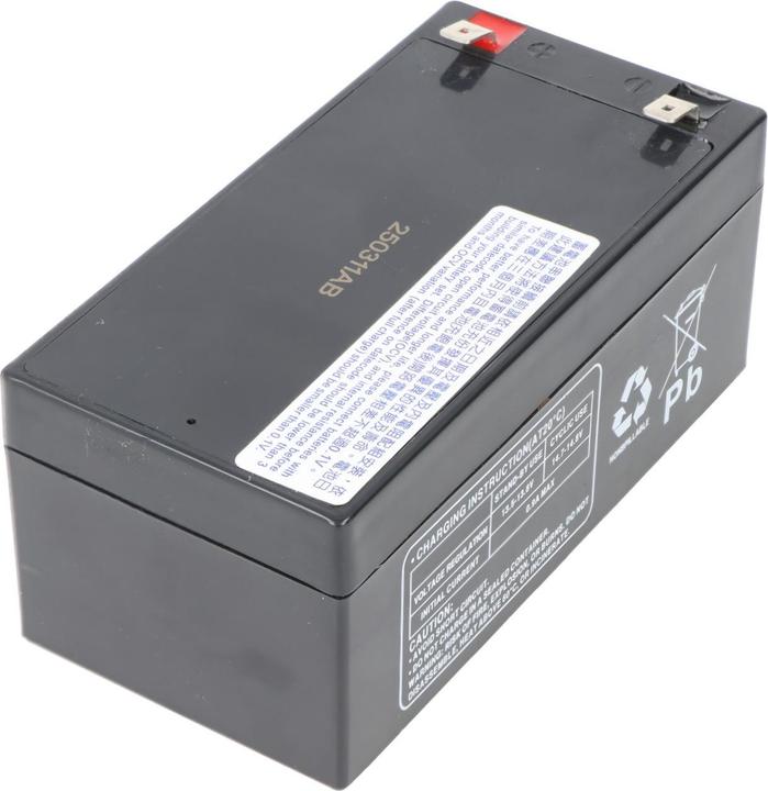 Multipower MP3-12C Blei Akku 6,3mm Faston Stecker, zyklenfeste Ausführung (12 V, 3 Ah)