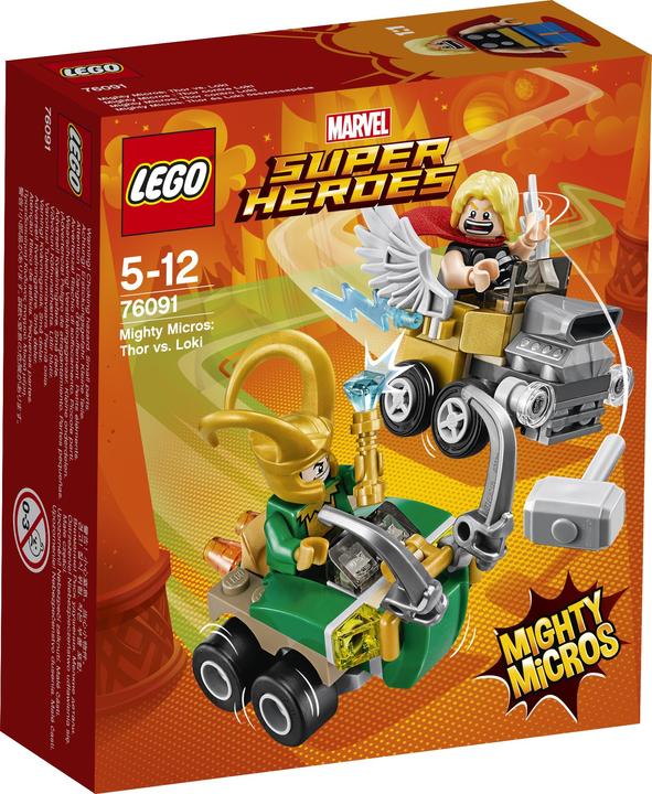 Actual product image LEGO Mighty Micros: Thor vs. Loki (76091, LEGO Marvel)