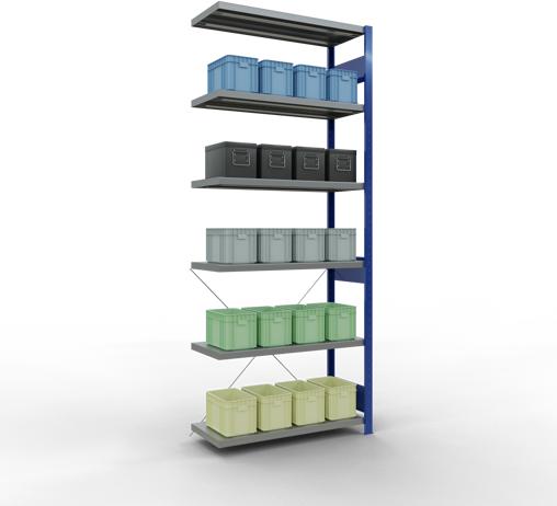 Actual product image Schulte Lagertechnik MULTIplus330 boltless bay system with cross brace