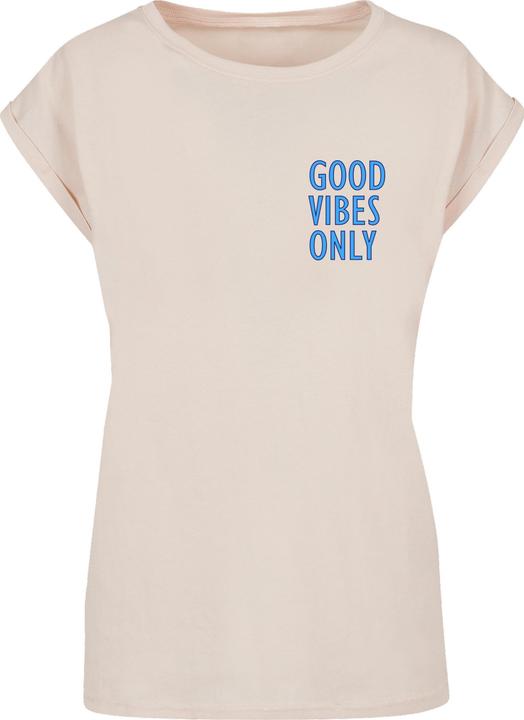 Produktbild Merchcode Ladies Good Vibes Only Extended Shoulder Tee - 118097 (5XL)
