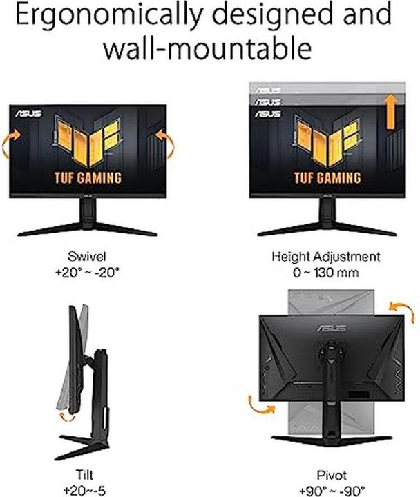 Actual product image ASUS TUF Gaming VG27AQML1A (2560 x 1440 pixels, 27")