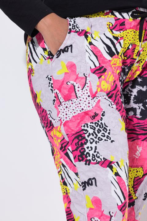 Produktbild Angel of Style Crinkle-Hose, Loose Fit, Crincle, Animalpatch-Muster (48)