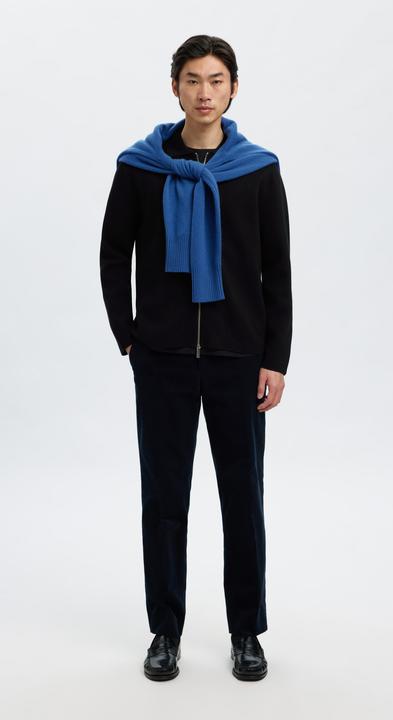 Actual product image Selected Homme Baumwollmix Strickjacke mit Reissverschluss (M)