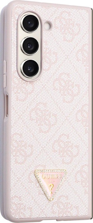 Image du produit Guess 4G Triangle Case Metal Logo pour F946B Samsung Galaxy Z Fold5 - rose (Samsung Galaxy Z Fold5)