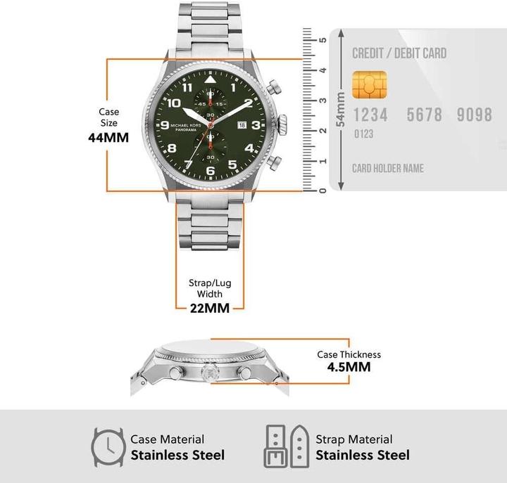 Produktbild Michael Kors Chronograph PANORAMA (Chronograph, 44 mm)