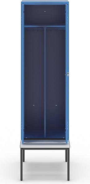 Actual product image Wolf Clothes locker with bench underneath (60 cm, 214 cm)