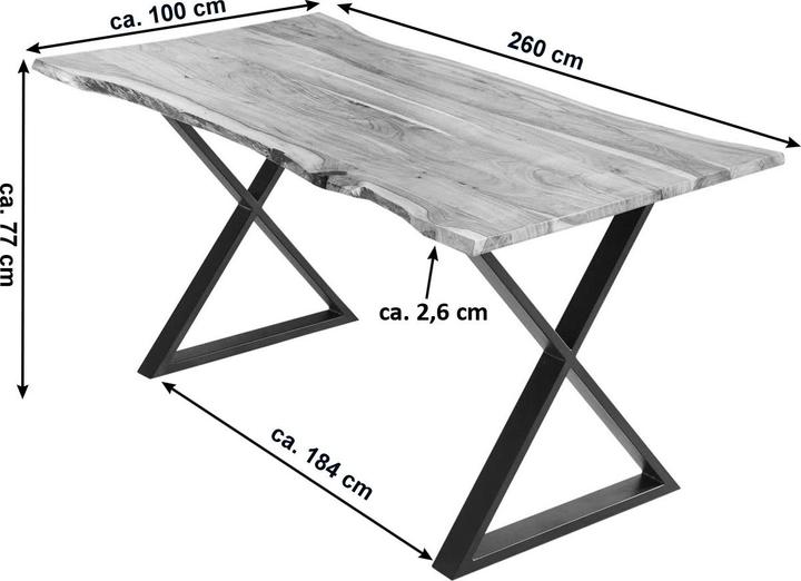 Actual product image SAM Kasimir (260 x 100 x 77 cm)