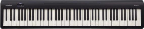 Roland Digital Piano FP-10 Schwarz mit Kopfhörer (88 Tasten)