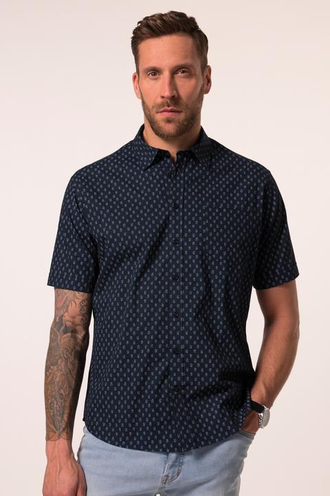 Image du produit JP1880 Chemise coupe Modern Fit, manches courtes et col Kent. Micro-imprimé - jusqu'au 8XL (7XL)