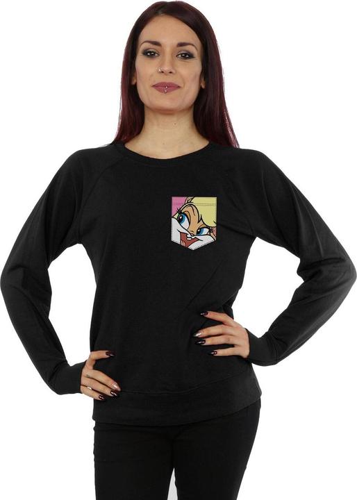 Immagine prodotto Looney Tunes Lola Bunny Face Faux Pocket Felpa Donna (L)