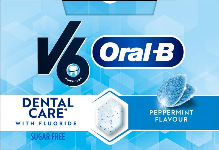 Immagine prodotto V6 OralB Kaugummi Peppermint (12 pz., 310 g)