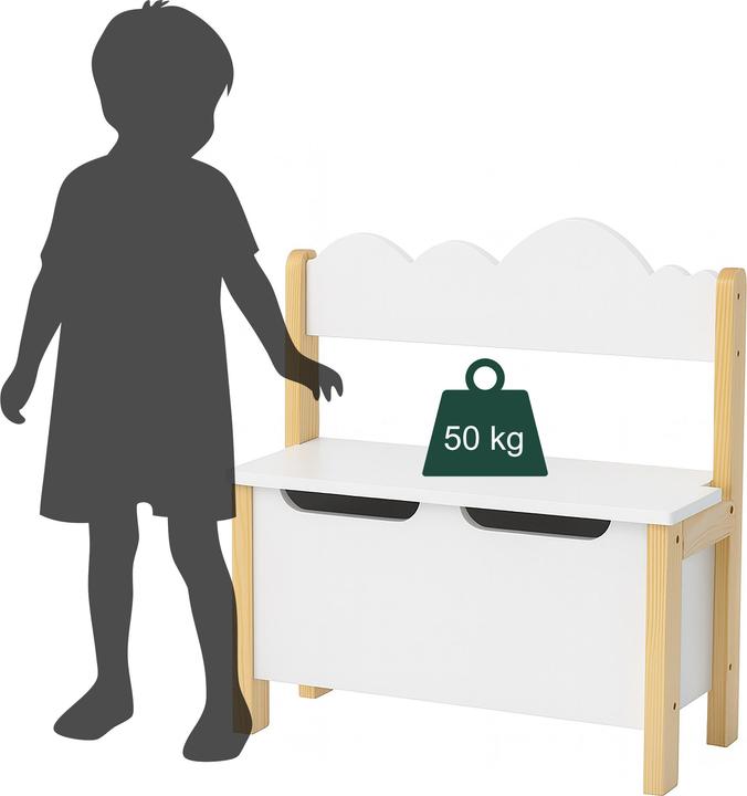 Image du produit Relaxdays Kinderbank mit Stauraum