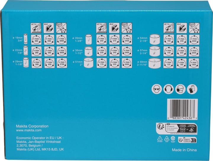 Produktbild Makita Lochsägen-Set (19, 22, 29, 35, 38, 51, 54, 57, 68 mm)