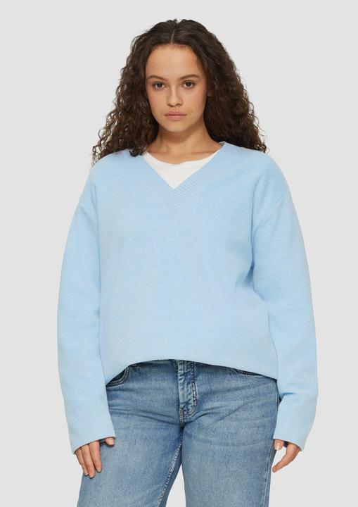 Actual product image S.Oliver Sweatshirt Weiches Sweatshirt mit V-Ausschnitt (44)