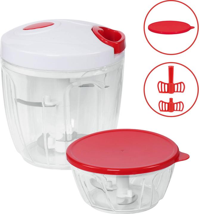 Produktbild Stoneline Multi-Zerkleinerer-Set, 9-tlg., rot (900 ml)