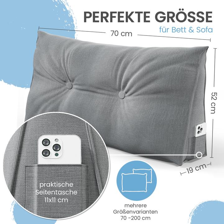 Actual product image Aktivshop Bed and back support cushions (20 x 70 x 50 cm)