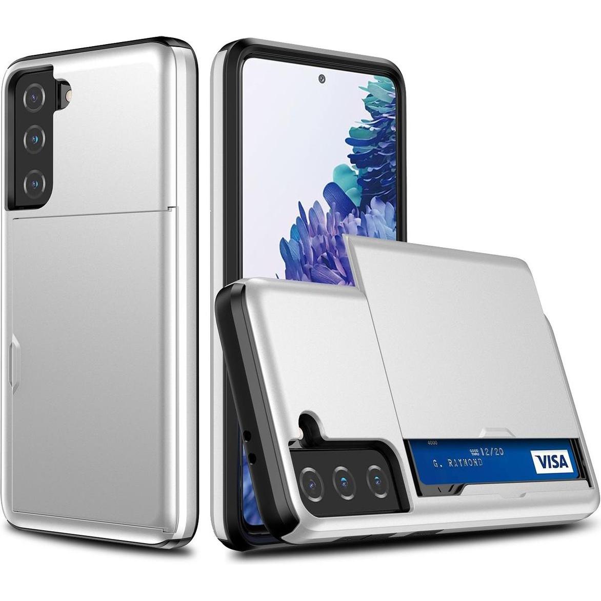 Thumbnail - König Design Hülle Handy Schutz für Samsung Galaxy S21 Case Cover Tasche Etuis Bumper Weiss (Samsung Galaxy S21+), Smart...