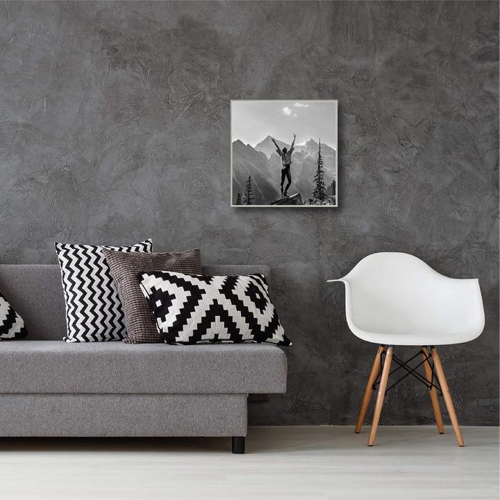 Actual product image Haes Deco Deco Kunststoff-Fotorahmen 50x50 cm EF18S Easy Frame Silber (50 x 50 cm)