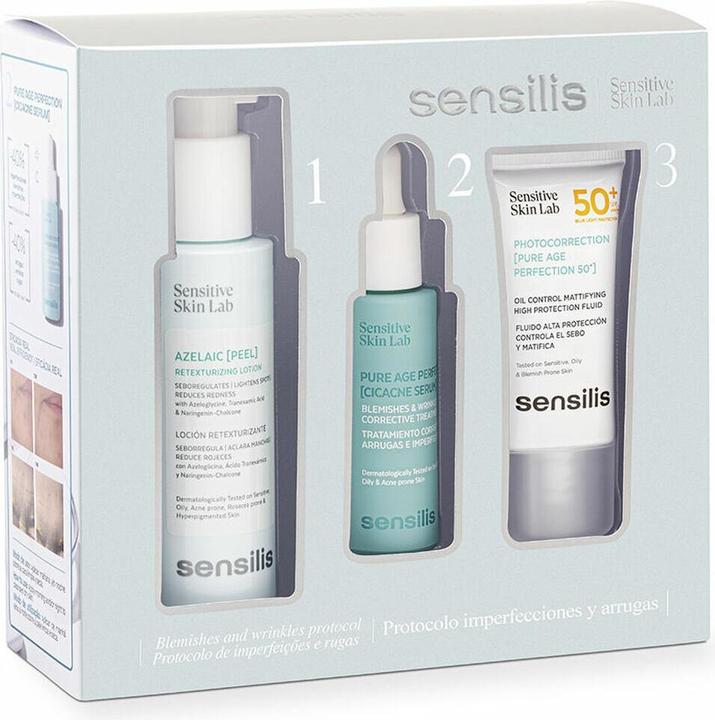 Image du produit Sensilis PURE AGE PERFECT PROTOCOL Kit de 3 pièces (Kit de soins du visage)