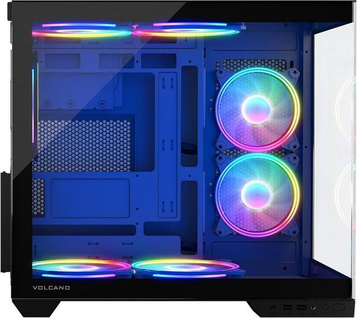 Immagine prodotto Modecom Obudowa Vulcano Panorama Apex ARGB 5F (AT-PANORAMA-5F-ARGB-10-000000-0002) (ATX, mATX, Mini-ITX)