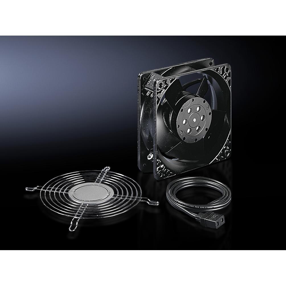 Thumbnail - Rittal TS IT fan expansion kit, 1 fan, Serverschrank Zubehör, Schwarz