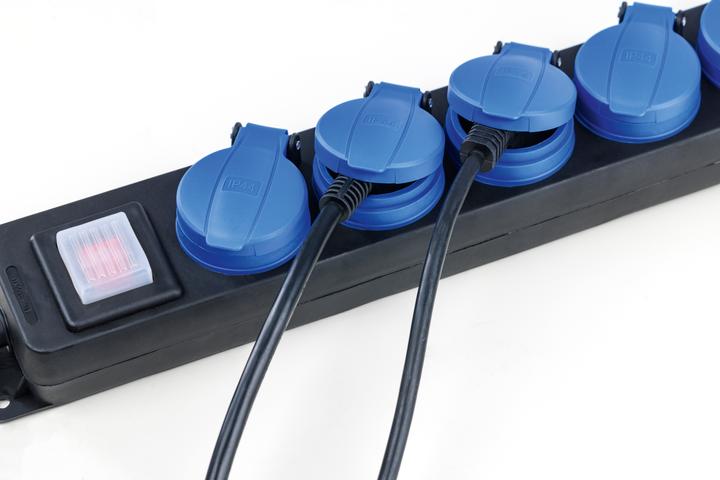 Actual product image As - Schwabe Verteilersteckdose mit Schalter (6x, CEE 7/3, 1.50 m)