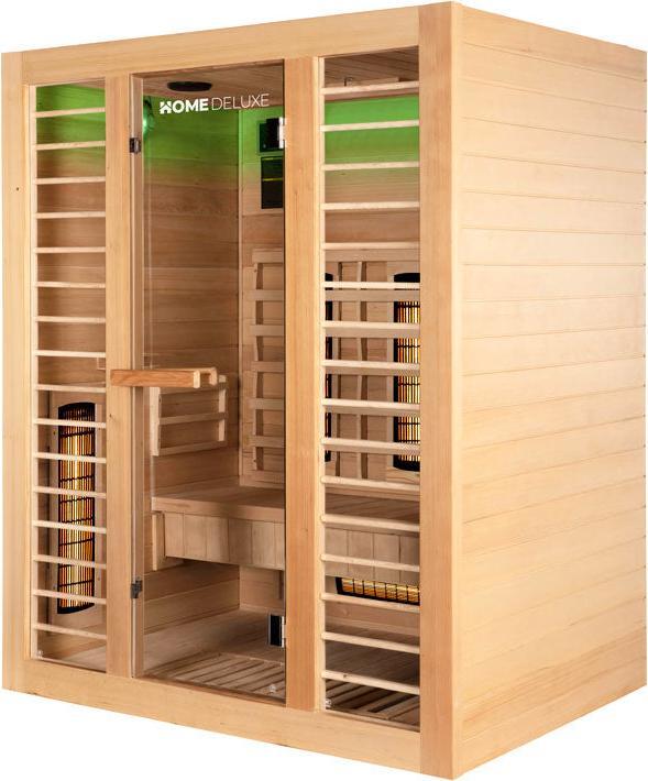 Image du produit Home Deluxe Cabine infrarouge SUNLIGHT L Deluxe - 153x110 cm pour 2-3 personnes - Spectre intégral