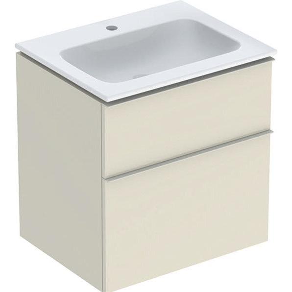 Geberit, Badmöbelset, iCon Set Möbelwaschtisch mit Unterschrank, 2 Schubladen, 60x63x48 cm, 502331