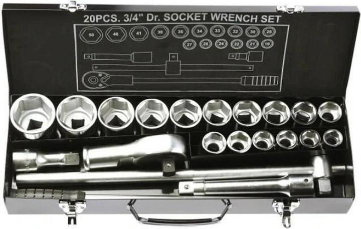 Produktbild Yato Knarrenkasten 3/4 Zoll 20 Teilig YT-1335