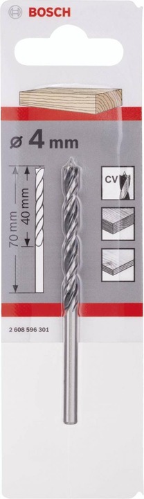 Actual product image Bosch Professional Zubehör Wood twist drill Standard, 4 x 43 x 75 mm, d 4 mm (4 mm)