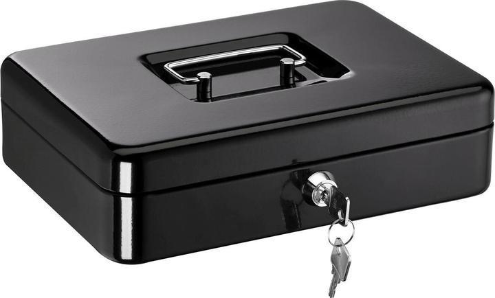 Produktbild Alco Geldkassette schwarz, Traggriff, Schloss