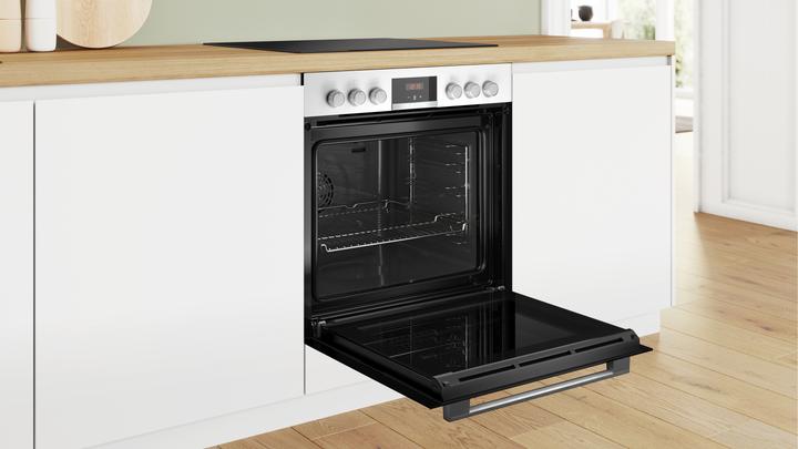 Produktbild Bosch Hausgeräte Einbau-Herd-Set, HEA513BW3 + NKN645GA2E, Einbau-Herd, Elektro-Kochfeld, HND411LW63