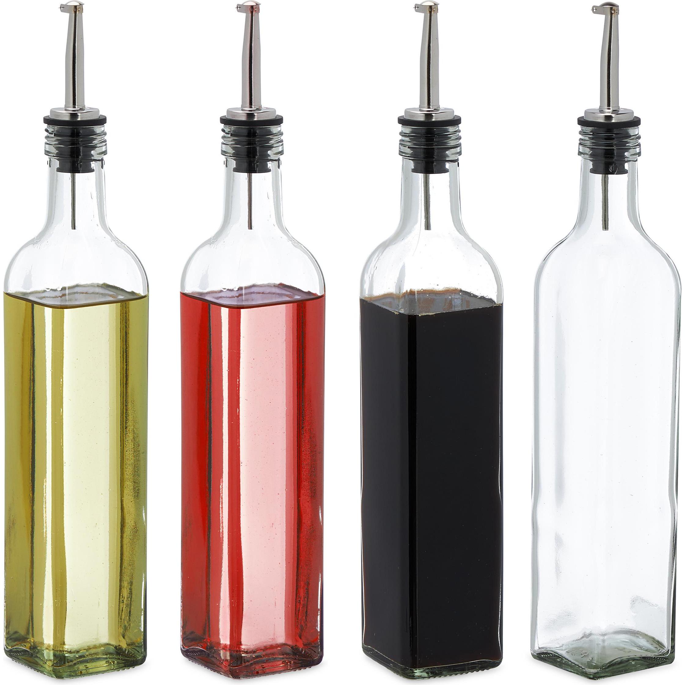Relaxdays, Ölspender + Essigspender, Essig-Ölspender (500 ml)