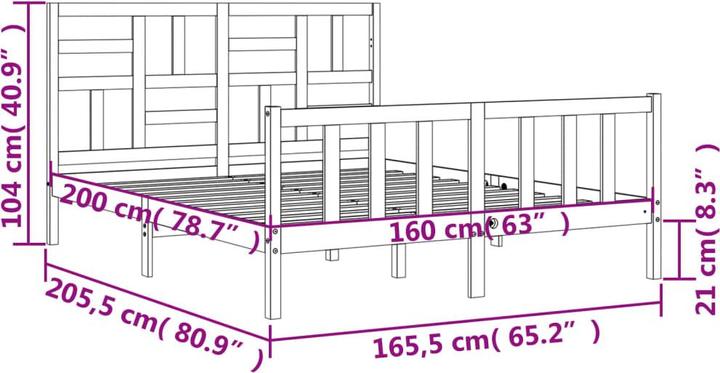 Produktbild vidaXL Zack (160 x 200 cm)