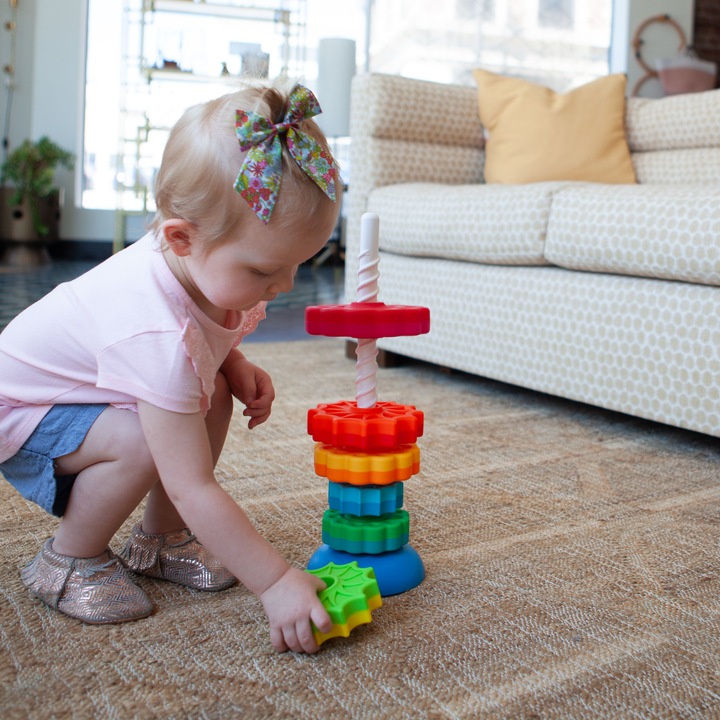 Actual product image Fat Brain Toys spin again (German)