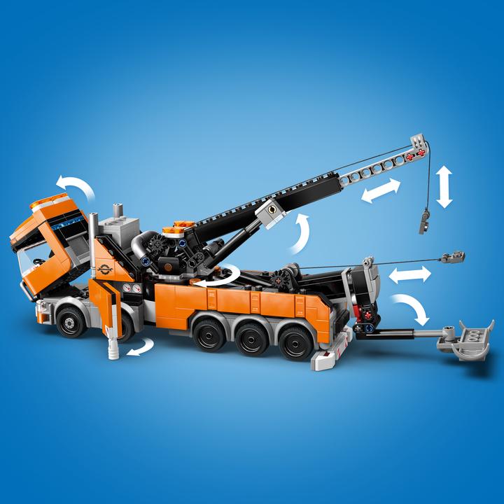 Produktbild LEGO Schwerlast-Abschleppwagen mit Kran (LEGO City)