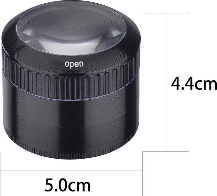 Produktbild Champ Grinder mit Lupe - schwarz