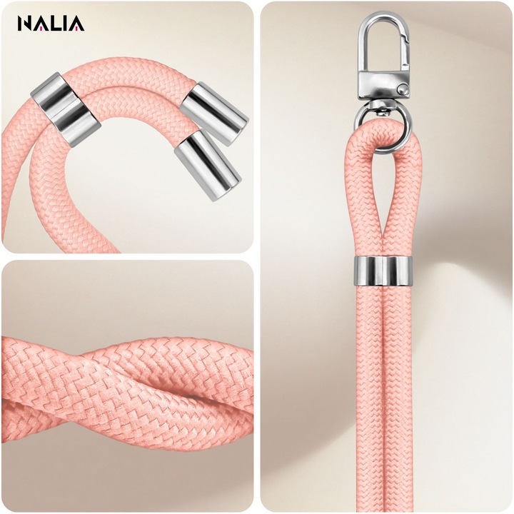 Produktbild Nalia HoldMe Lanyard Handykette – Universal Trageband für Smartphones - Verstellbar, Soft & Elastisch