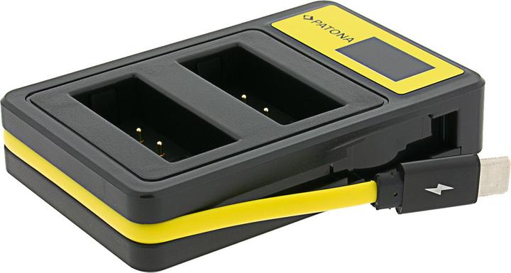 Produktbild Patona Smart Dual LCD USB Ladegerät f. Canon LP-E10 EOS EOS1100D EOS-1100D Rebel T3 Kiss X50 (Kamera Akku Ladegerät)