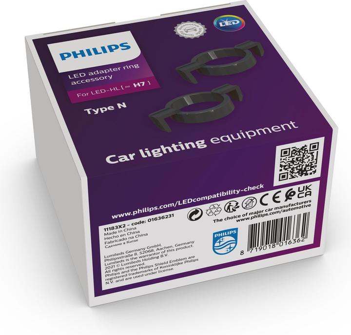 Immagine prodotto Philips Portalampada per auto 11183X2 Presa PX26d Tipo (lampadina auto) H7 (H7)