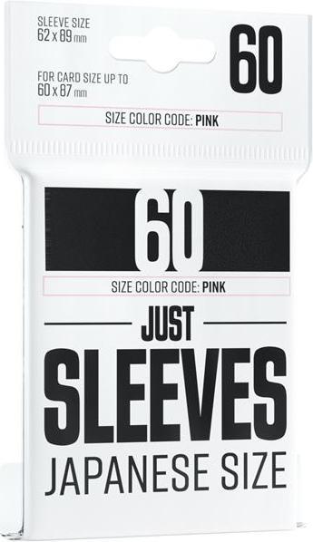 Actual product image Gamegenic GGX10012ML - Just Sleeves - Japanese Size, black (60 Sleeves)