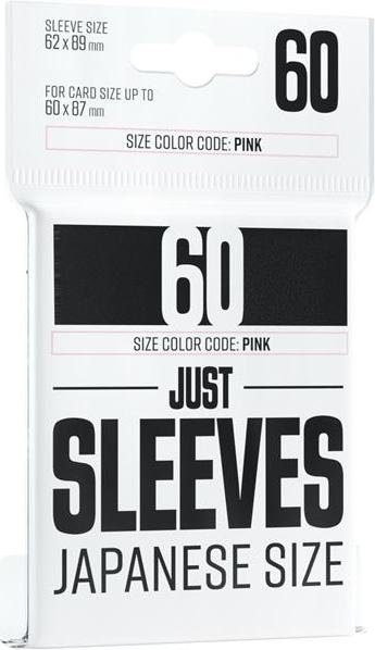 Gamegenic GGX10012ML - Just Sleeves - Japanese Size, black (60 Sleeves)