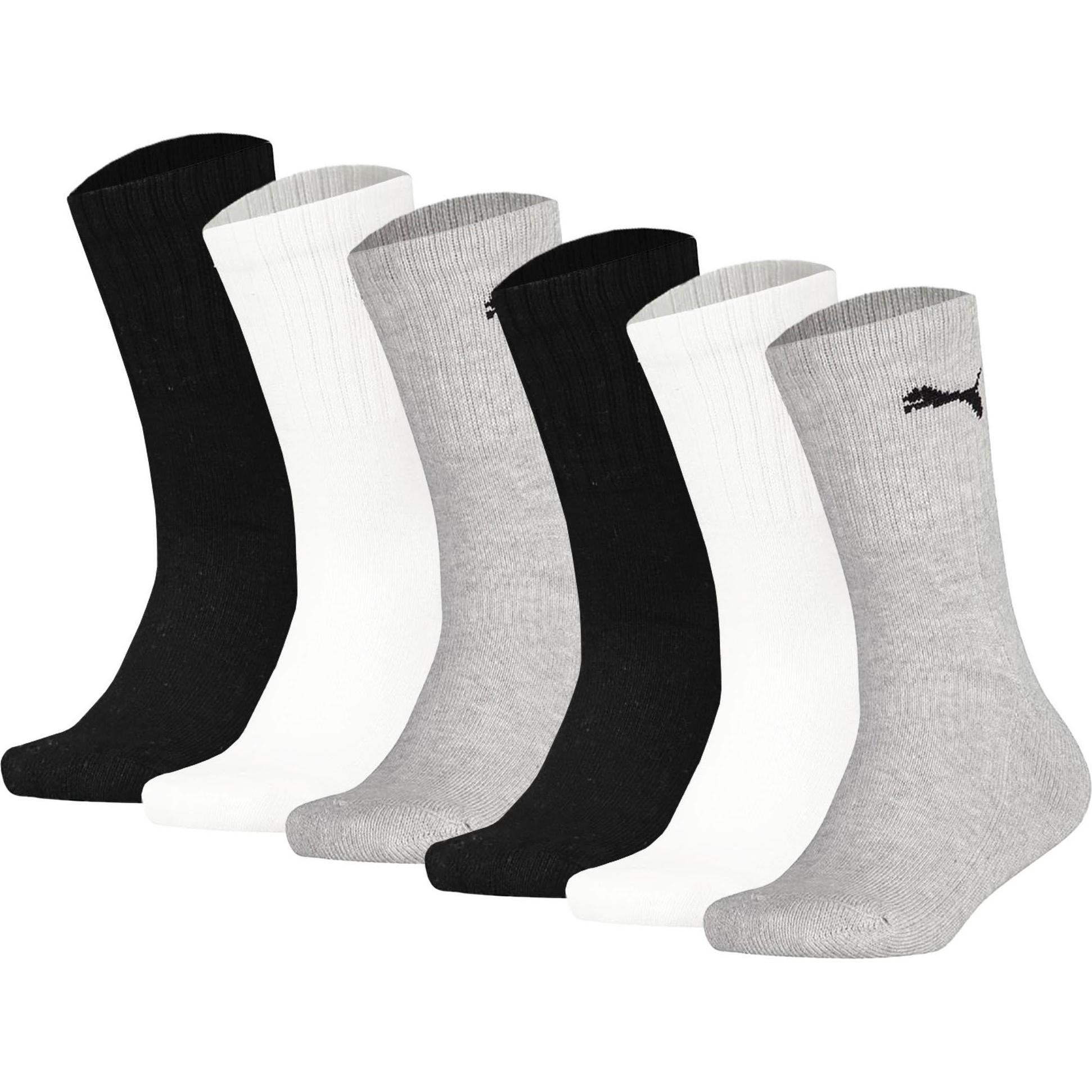 Puma, Herren, Socken, Sport Junior 6p, Mehrfarbig, (6er Pack, 31 - 34)