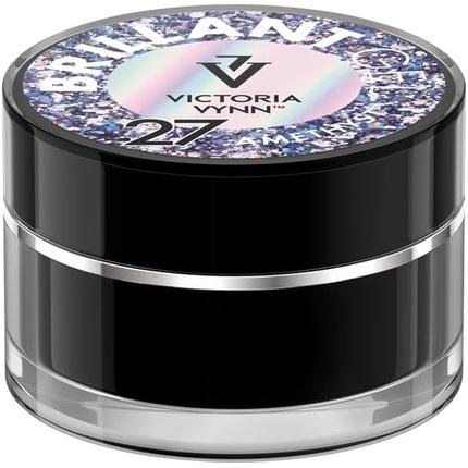 Actual product image Visconti Di Modrone Victoria Vynn Brilliant Gel Polish Nail Art Decoration Glitter Sparkle UV LED 5g 27 Amethyst (27 Amethyst, Gel-Effect Nail Polish)