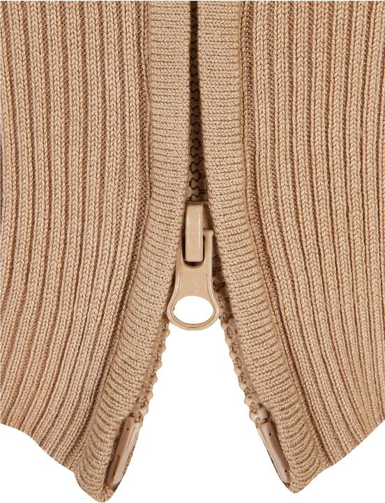 Actual product image Urban Classics Ladies Cropped Rib Knit Zip Cardigan - 19407 (XL)
