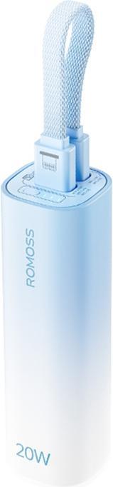 Produktbild Romoss PSC05C Mini Powerbank 5000mAh 10,5W (Blue) (5000 mAh, 10.50 W, 10.50 Wh)