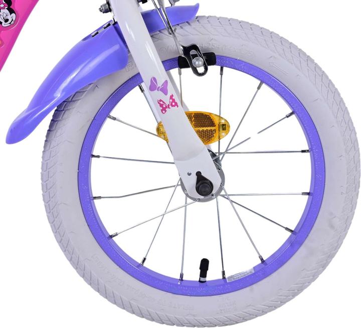 Produktbild Disney Minnie Cutest Ever 14 Zoll Kinderfahrrad Pink - Sicherheit und Komfort mit abnehmbaren Seiten (14")