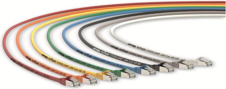 Lapp CAT.6a network cable Etherline LAN, UL certification, 3.0 m, black (CAT6a)