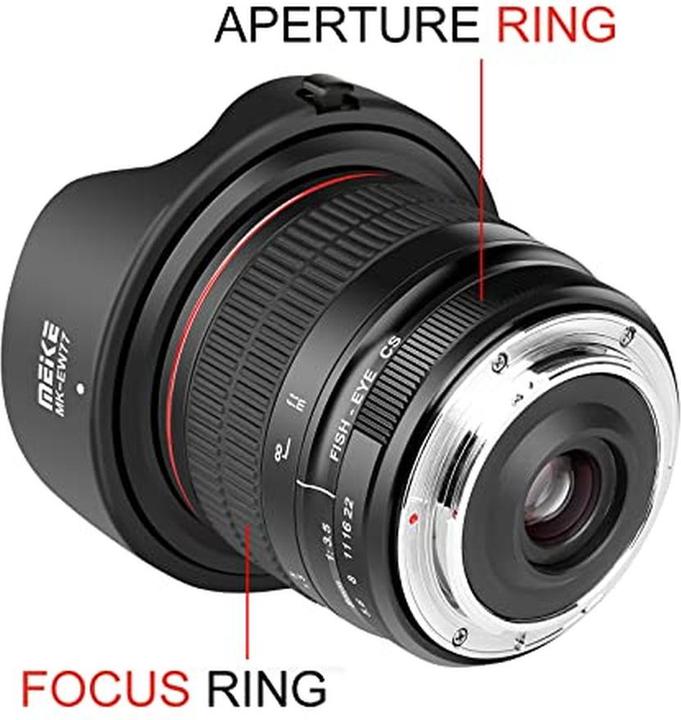 Actual product image Meike 8mm f/3.5 Circular Fisheye, Nikon F (Nikon F, APS-C / DX)